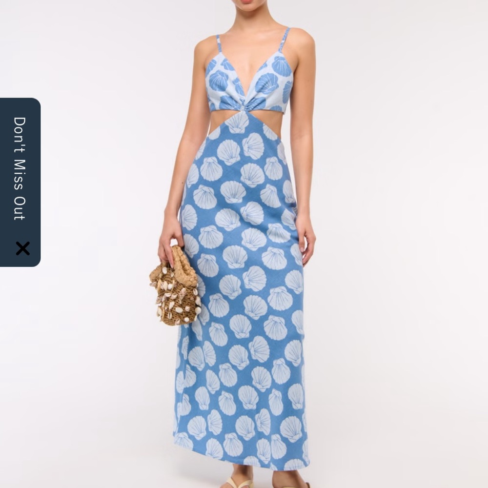 The A&F Julia Slip Cutout Maxi Dress